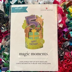 🆕American Greetings-Magic Moments 5th Birthday Pop Up Card